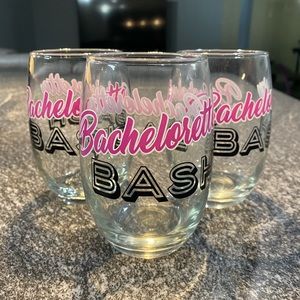 Bachelorette Bash Wine Glasses